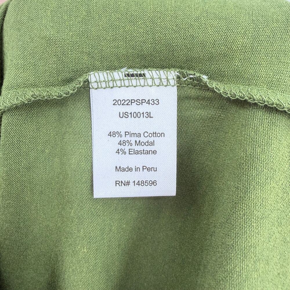 Universal Standard NEW Green Long Sleeve Tee Rex Crew Casual Basic Soft T-shirt - Picture 11 of 13